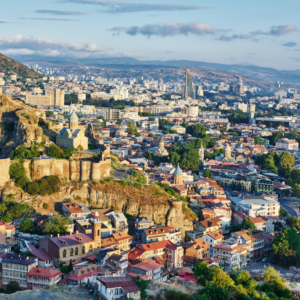 Panoramic View of Tbilisi in Georgia